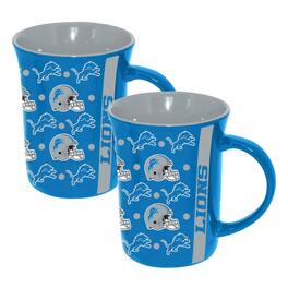 The Memory Company - Detroit Lions Two-Pack 15oz. Line Up Ceramic Mugs - Multicolor