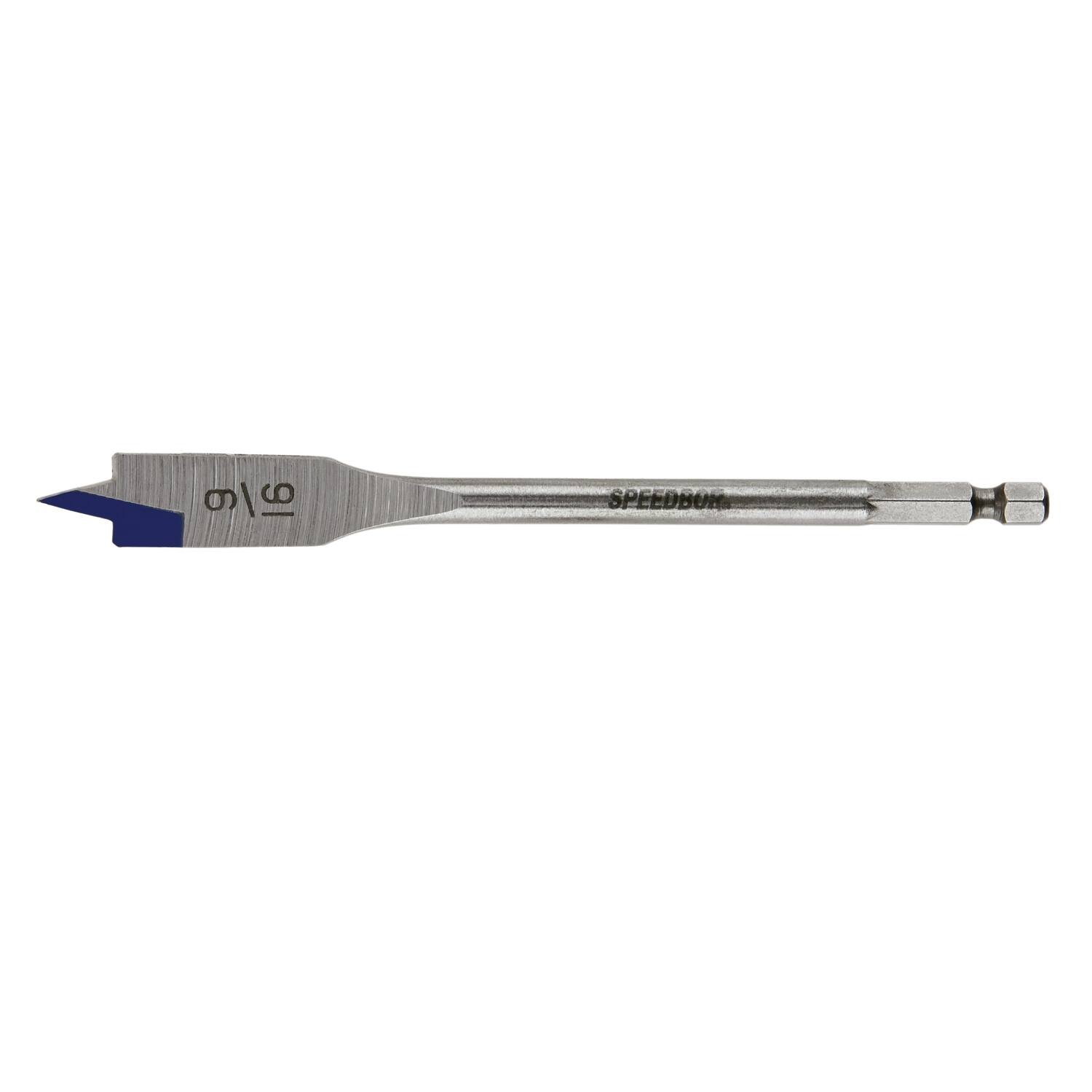 Angle. Irwin - Irwin Speedbor 9/16 in. X 6 in. L Carbon Steel Wood Boring Bit Hex Shank 1 pc.