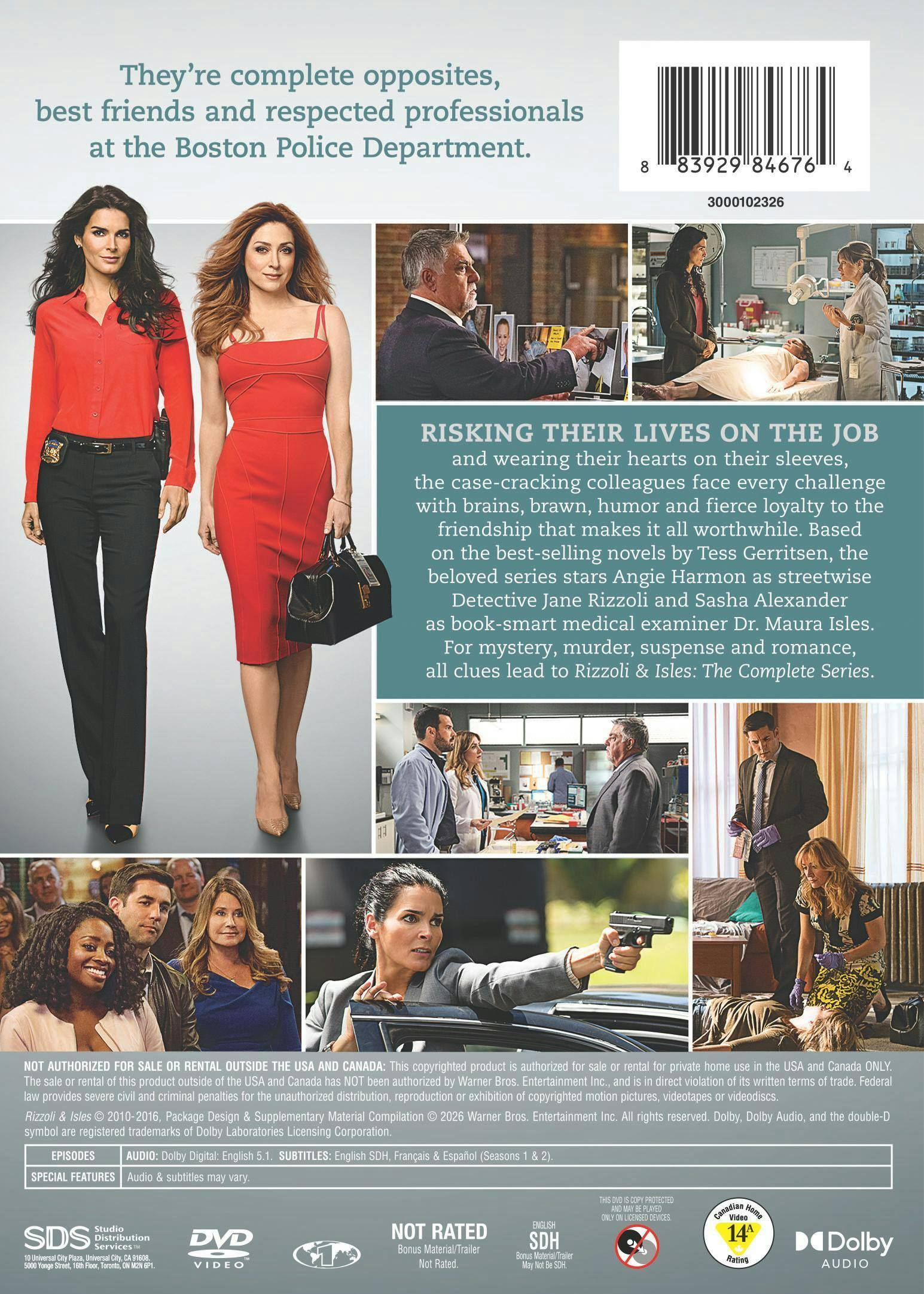 Back. Rizzoli & Isles: The Complete Series   - DVD.