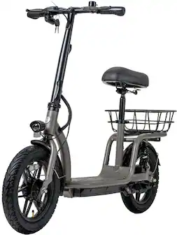 Front. GoTrax - FLEX VOYAGER Electric Scooter w/16mi Operating Range & 15.5mph Max Speed - Gray.