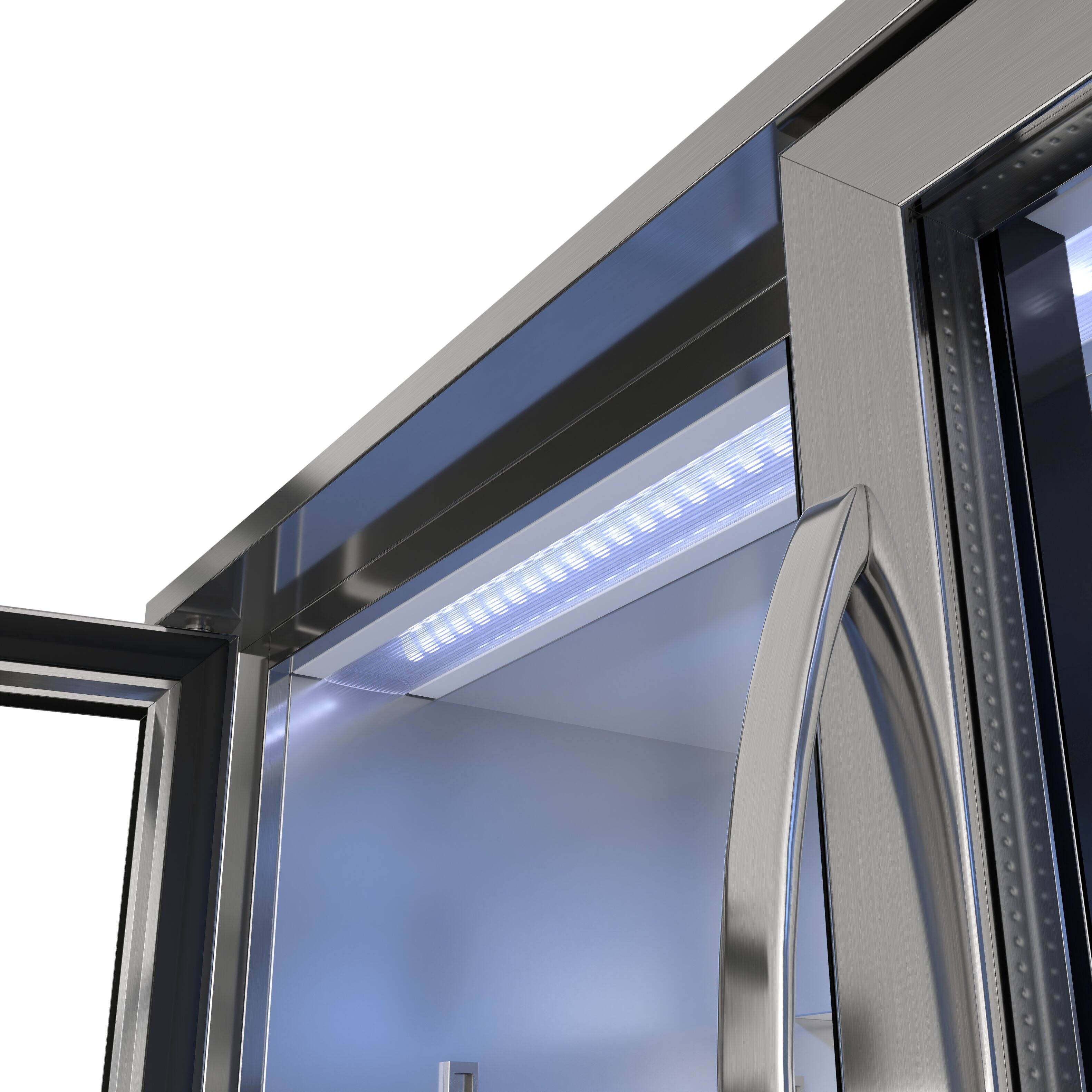 Alt View 7. Koolmore - 35 in. Two-Door Back Bar Refrigerator - 7.4 Cu Ft. BC-2DSW-SS - Stainless-Steel.