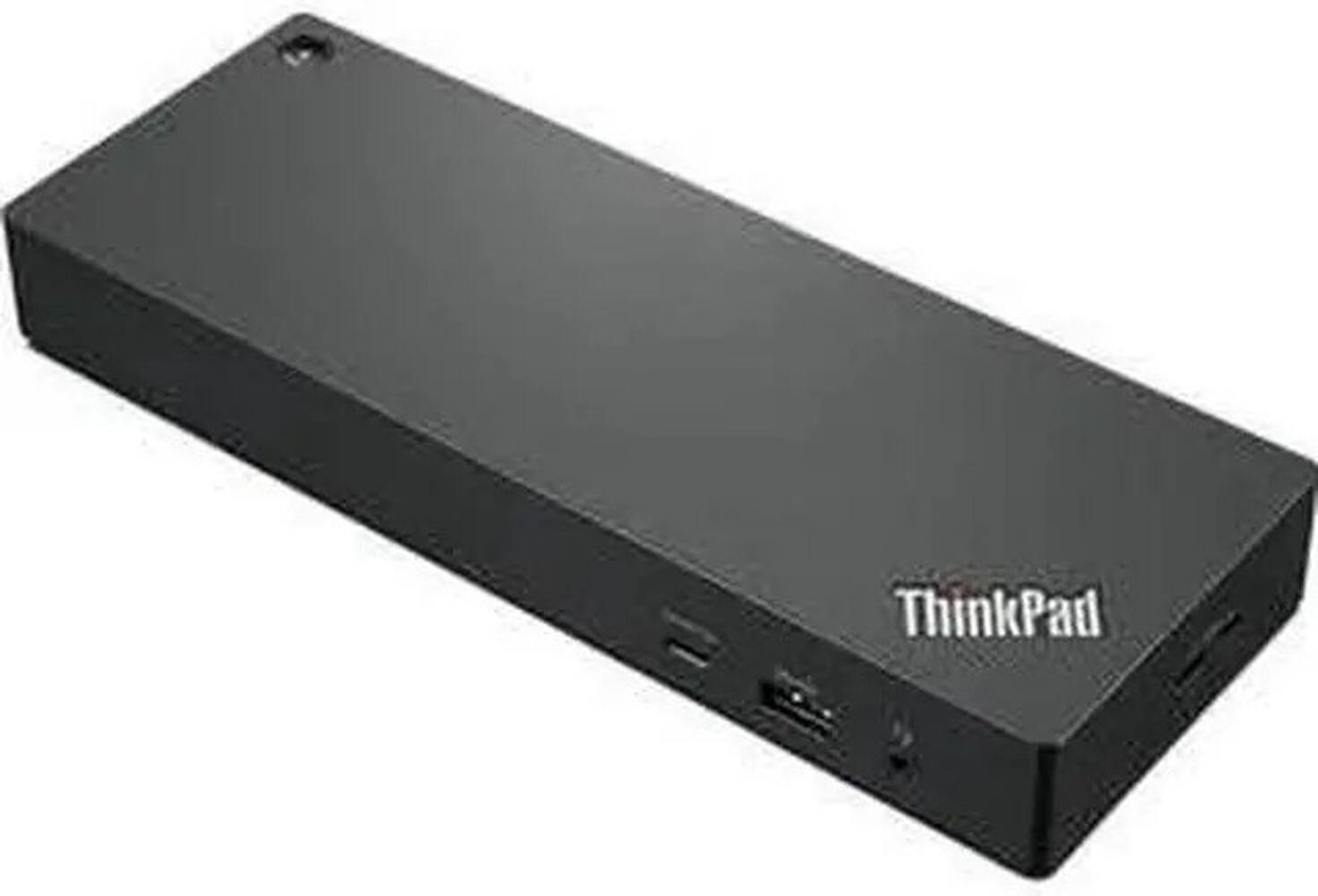 Left. Lenovo - ZoomSpeed Cable Bundle for Thunderbolt 4 Dock (40B00135US) - Black (Black).