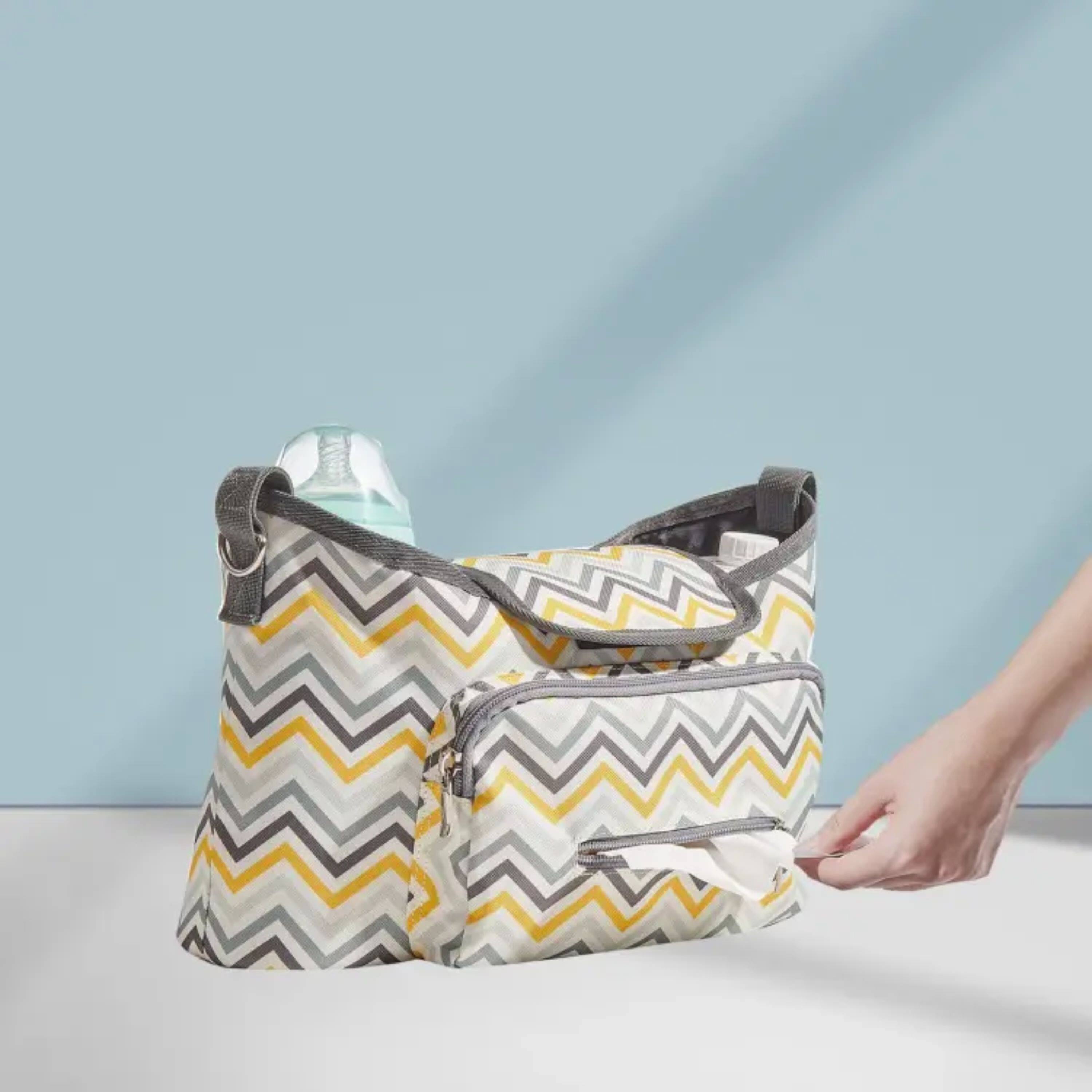 Back. Kitcheniva - 2-in-1 Functional Bag Stroller Organizer Bag - Multicolor.