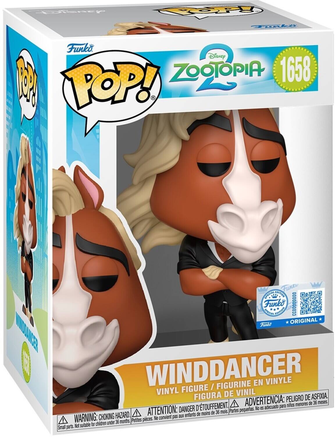 Funko POP! Disney Zootopia 1658 POP! Funko Special Edition CCO0000000 * FDIOM Special Edition Original MNODANCER / Figurine en Vinyle Vinyl Figure Vinil Figura de Vinil. Advertencia: Peligro de asfixia. No es adecuado para niños menores de 36 meses. Attention: Danger d'étouffement. Ne convient pas aux enfants de moins de 36 mois. Warning: Choking hazard. Not suitable for children under 36 months.