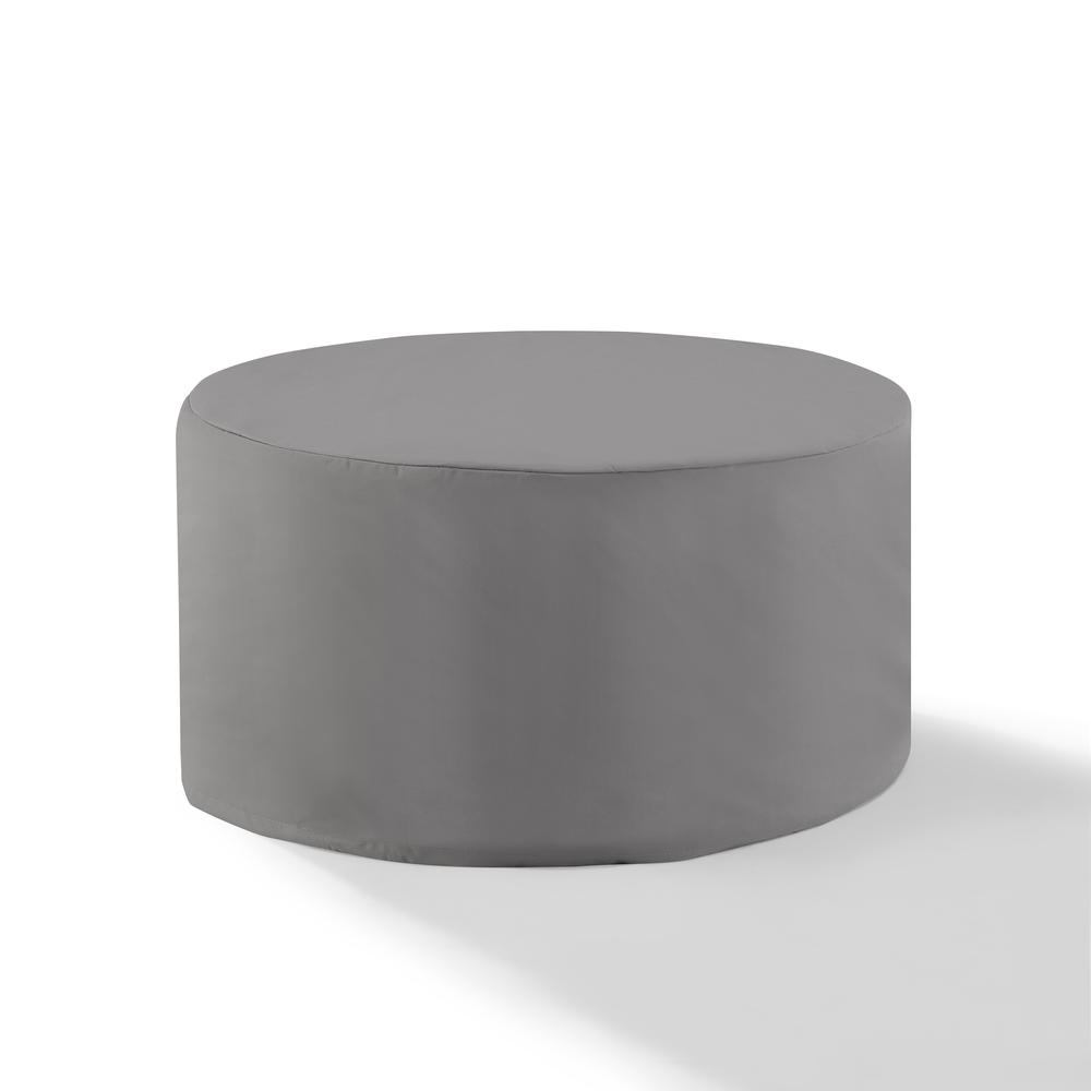 Left. Crosley Furniture - Catalina Round Outdoor Coffee Table Furniture Cover - Gray.