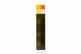 Ukonic - Minecraft Torch Light | 12 Inch LED Night Lamp and Play Light - Brown