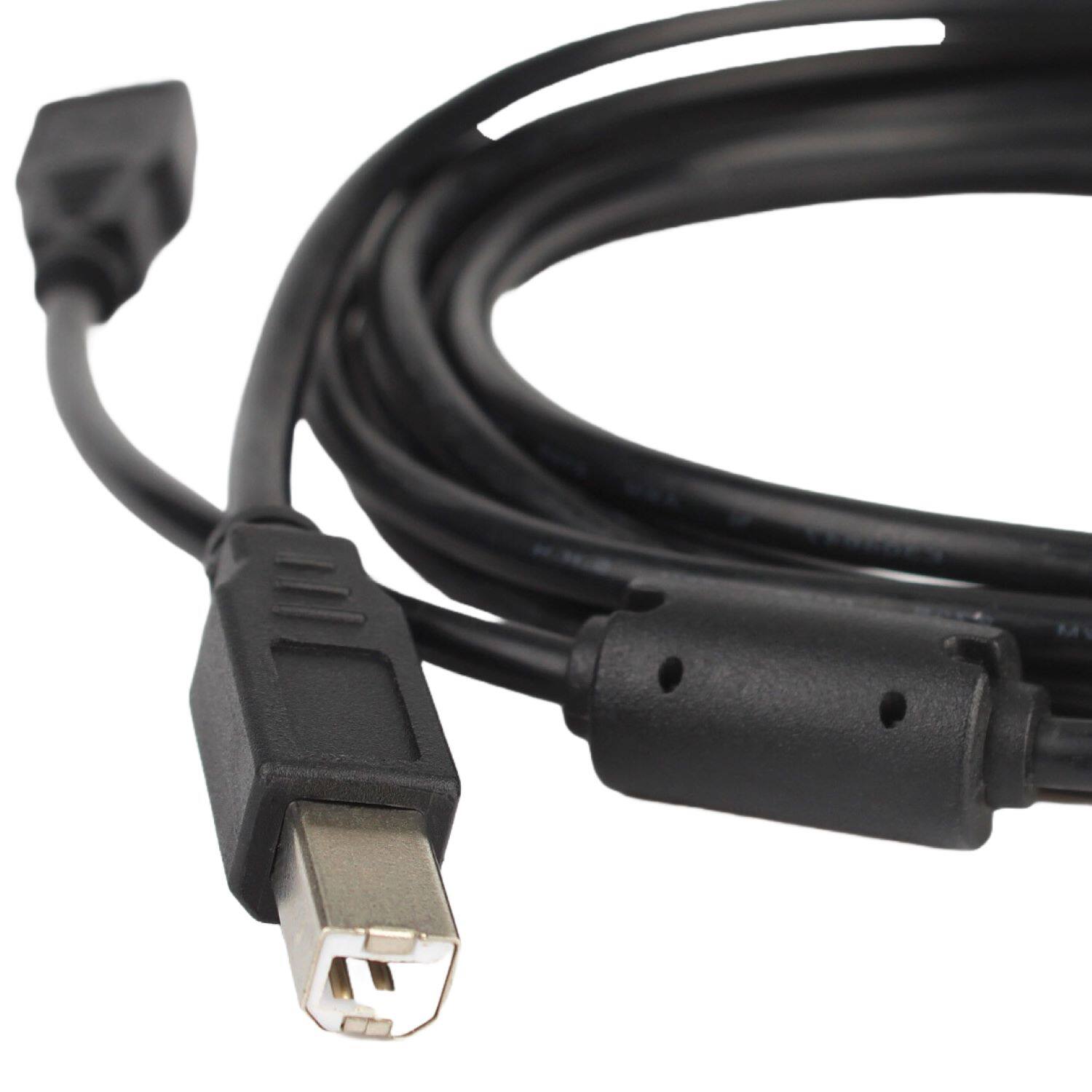 Left. Sanoxy - USB A to B Cable High Speed Durable 10 Feet - Black.