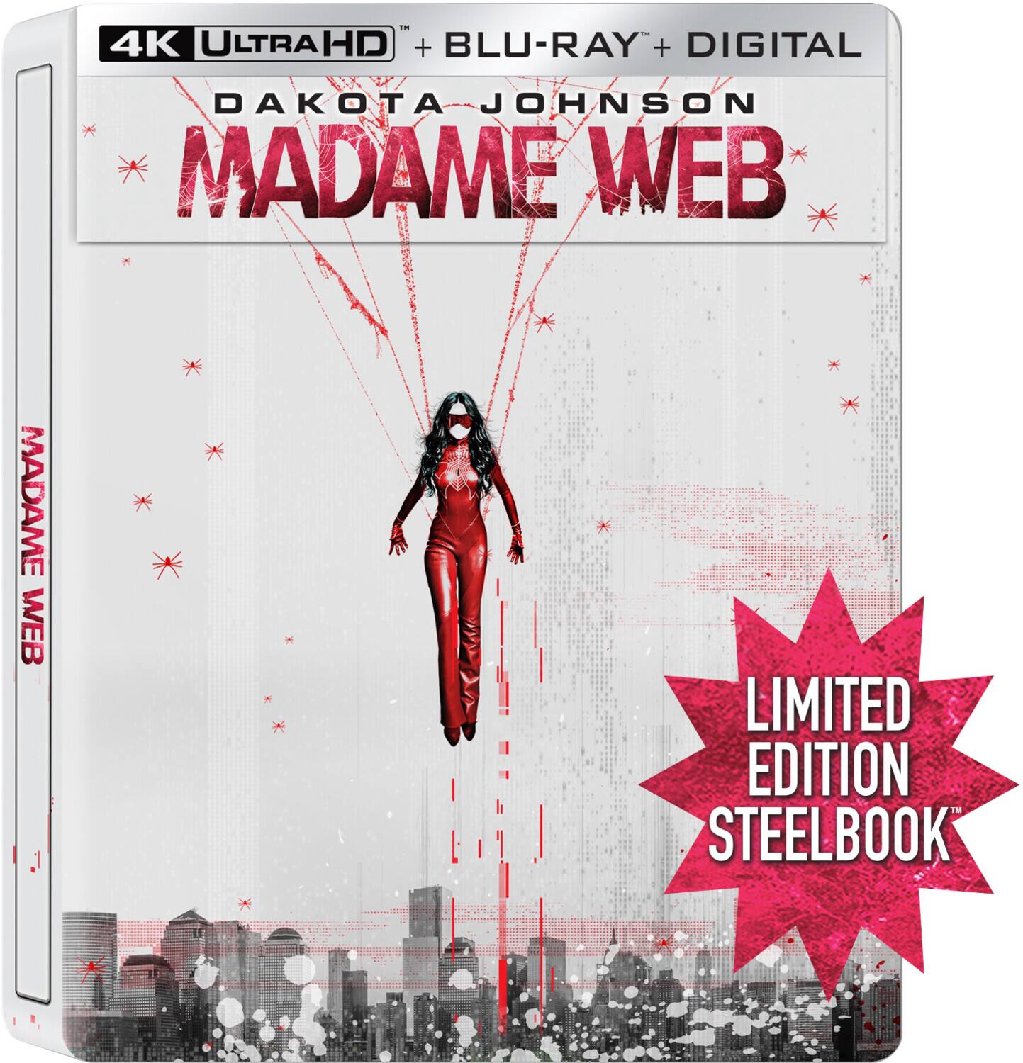 Front. Madame Web (Steelbook)   - 4K Blu-Ray.