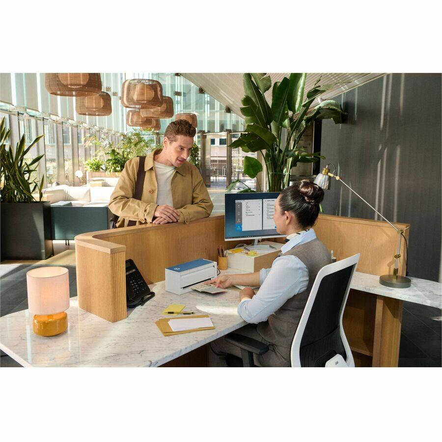 Alt View 7. HP - HP ScanJet Pro 4200 s1 Sheetfed Scanner - 600 x 600 dpi Optical - 24-bit Color - 48-bit Grayscale - Grayscale Scan - White.