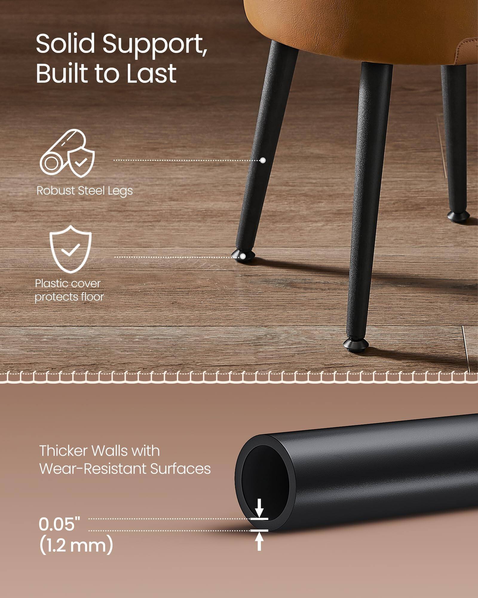 Solid Support, Built to Last

- Robust Steel Legs
- Plastic cover protects floor

Thicker Walls with Wear-Resistant Surfaces

0.05" (1.2 mm)