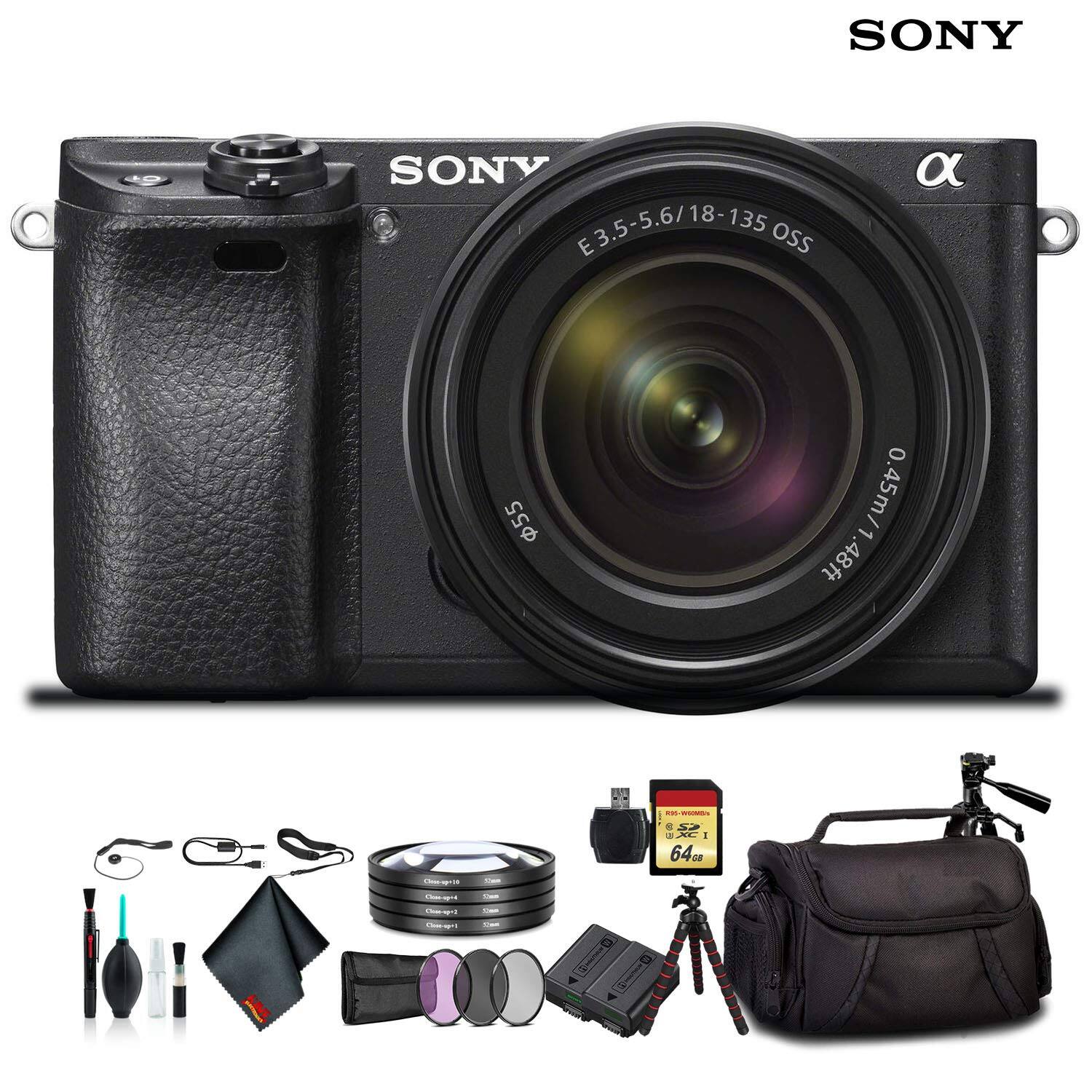 SONY  
α  
E 3.5-5.6/18-135 OSS  
0.45m / 1.48ft  
18-135  
55  
64GB  

SONY