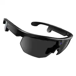 Loheer - Smart Glasses with 32MP Camera, 1200P Video, AI Voice Assistant, Wi-Fi, IP66 Sports Sunglasses - Black - Black - (2026)