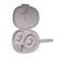 Left. Sony - Sony OEM Carrying Case for WH-1000XM6 Noise Canceling Headphones (Silver).