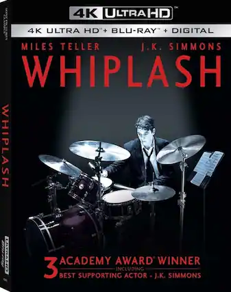 Front. Whiplash - 4K Blu-Ray.