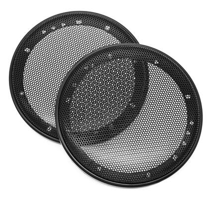 Front. NVX - XGR665 Universal 6.5" Speaker Grills Sold as Pair - Black.