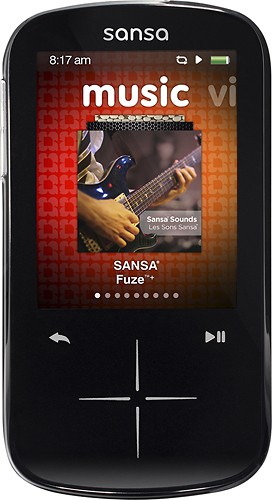  SanDisk - Sansa Fuze+ 4GB* MP3 Player - Black