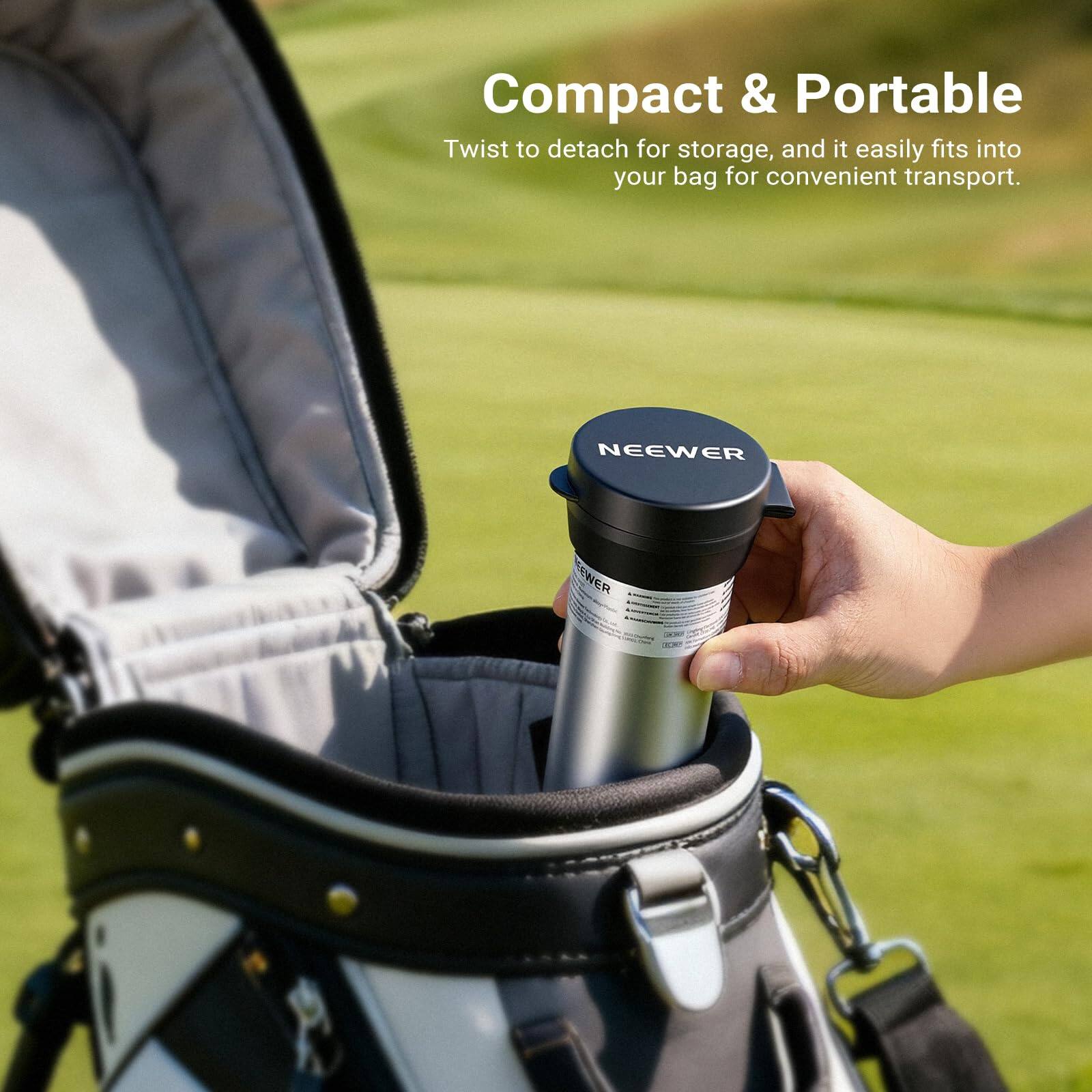 Compact & Portable  
Twist to detach for storage, and it easily fits into your bag for convenient transport.  
NEEWER