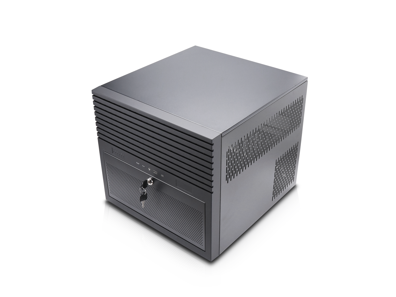 Alt View 5. Rosewill - Rosewill HEARTH NAS Chassis | 6x3.5"/6x2.5" Hot Swap | E-ATX | 5x120mm PWM Fans | USB 3.2 Type-C | Home Server - Black.