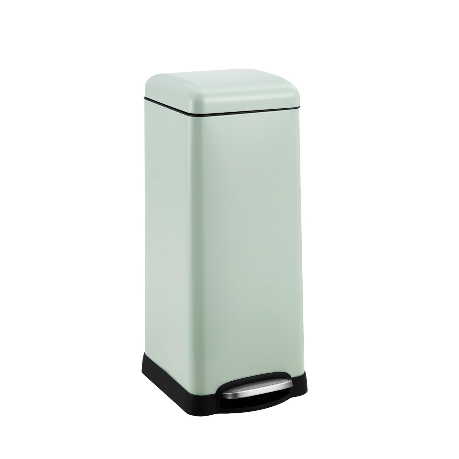 Front. Jojoka - Stainless Steel Waste Bin 8 Gallon Bathroom Step Trash Can for Bathroom Bedroom Kitchen.