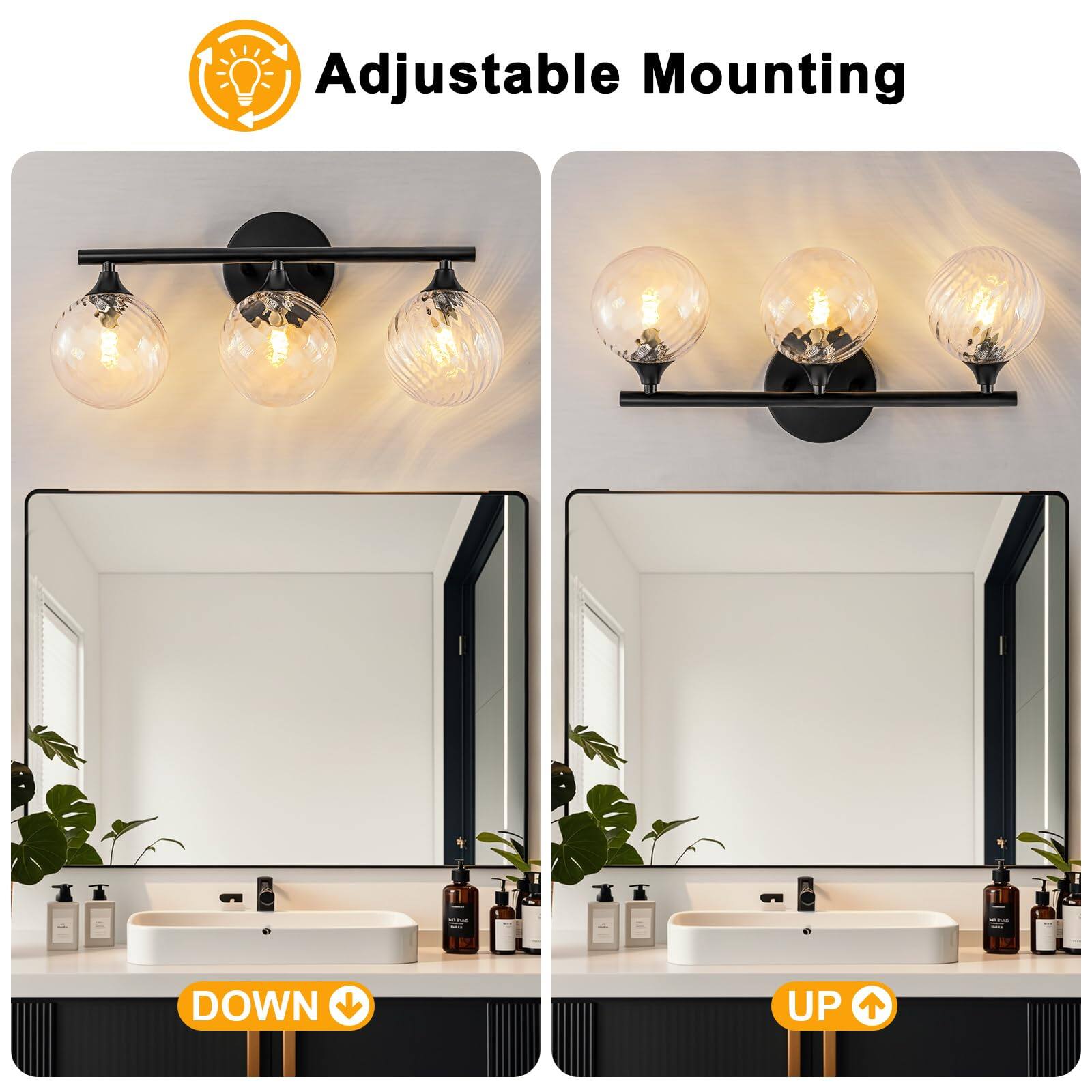 Adjustable Mounting

DOWN

UP