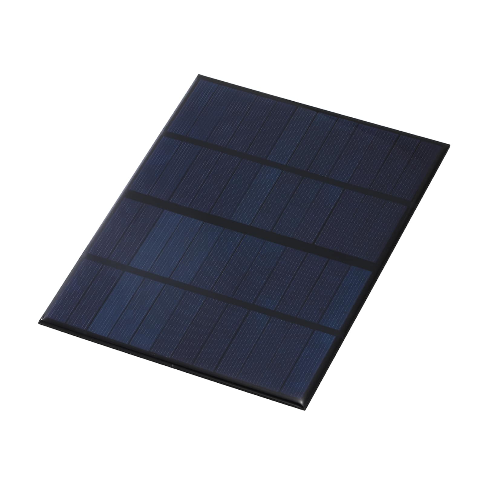 Unique Bargains - 1pc 6V 3.3W 550mA Mini Solar Panels, Small Solar PV Cells for DIY Electric Toy Materials Kits - Black