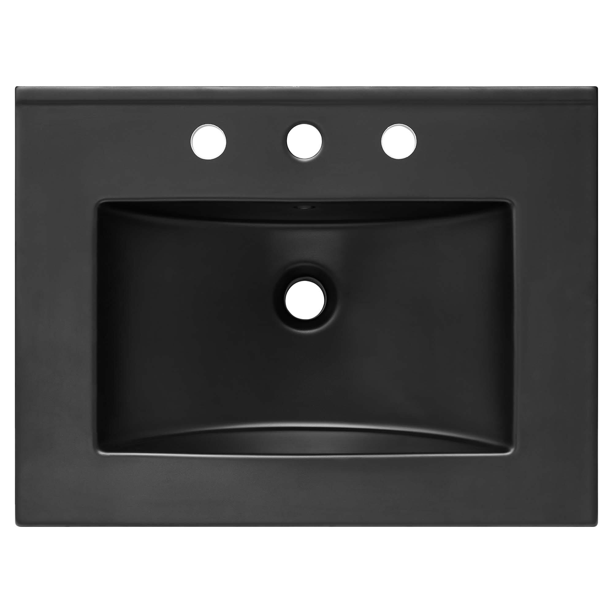 Alt View 9. Modway - Chaucer Bathroom Vanity with Black Basin Included by Modway - Black Black.