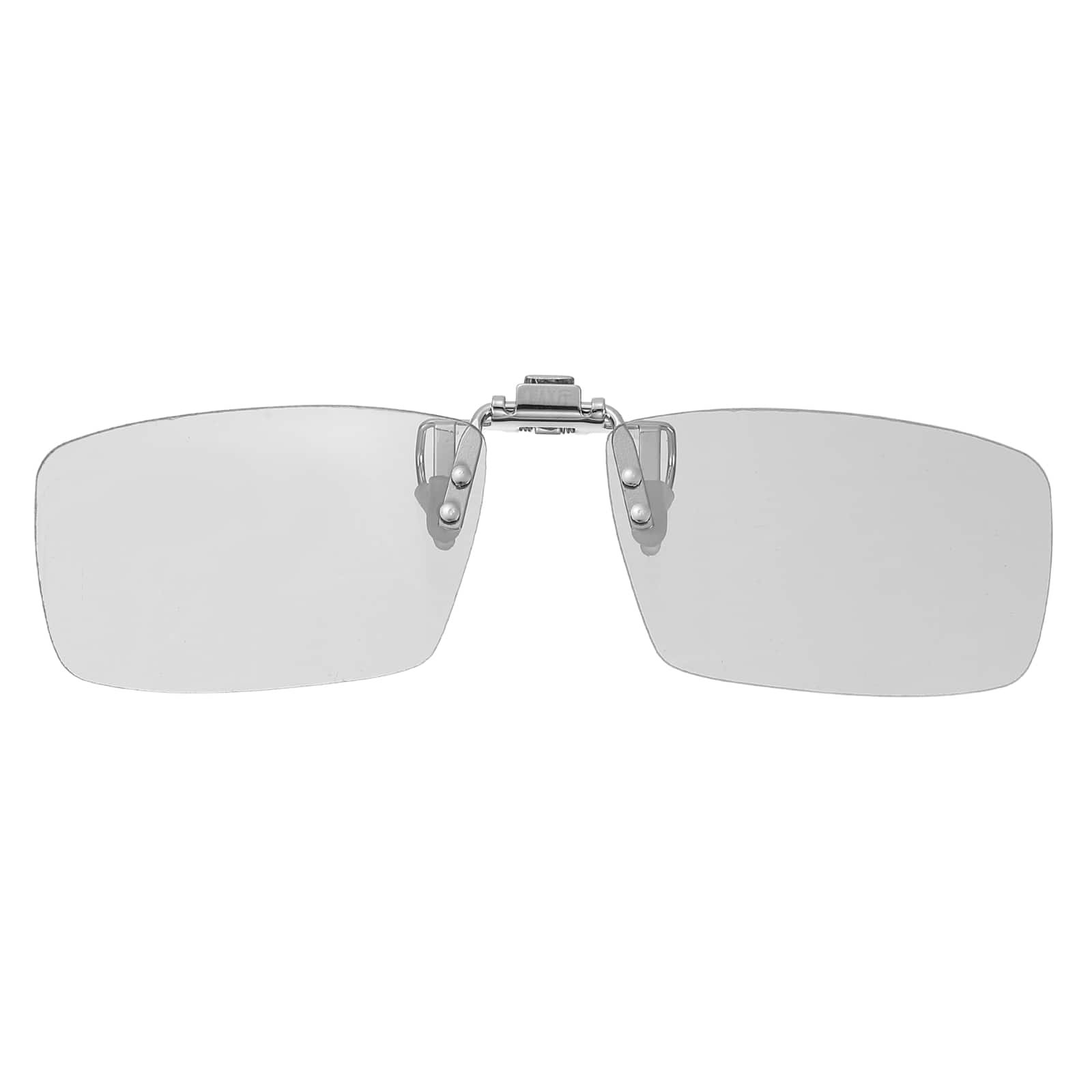 Unique Bargains - 1pc Polarized Clip-on 3D Glasses, Passive Square 3D Viewing Frames for IMAX Movies Theater Games TV (Metal Clip) - Black