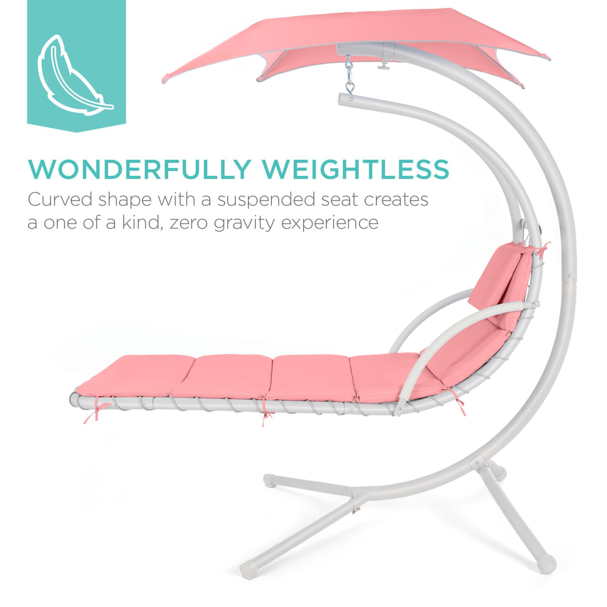 WONDERFULLY WEIGHTLESS  
Curved shape with a suspended seat creates a one of a kind, zero gravity experience