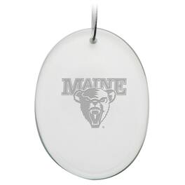 Jardine - Maine Black Bears 2.75'' x 3.75'' Glass Oval Ornament - Multicolor