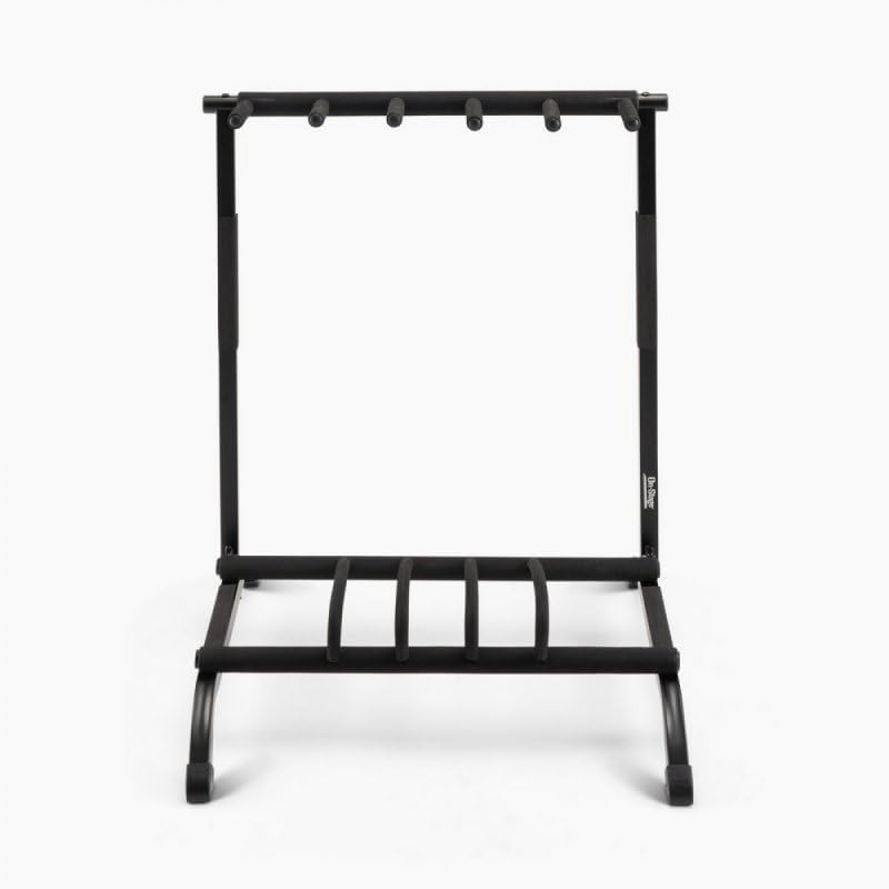 Alt View 9. On Stage Stands - On-Stage GS7561 Five-Space Foldable Multi-Guitar Rack (Storage and Display for 5 Acoustic, Electric, and Bass Guitars, - Black.