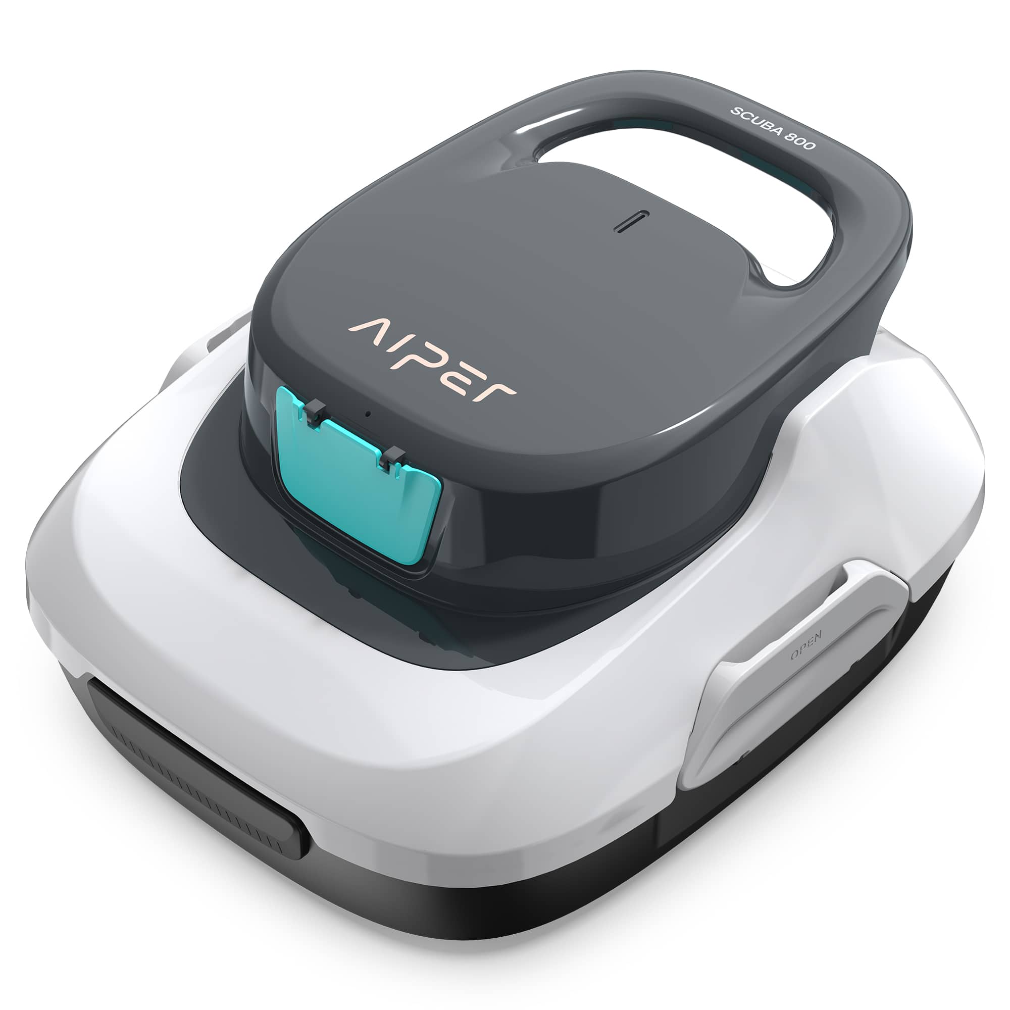 Aiper - Scuba 800 Cordless Robotic Pool Cleaner for Flat Above-Ground Pools up to 860sq.ft, Automatic Pool Vacuum - White