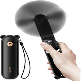 Loheer - Handheld Fan with 4500mAh Power Bank, 37H Runtime Rechargeable Portable Fan, Quiet Pocket Mini Fan for Travel