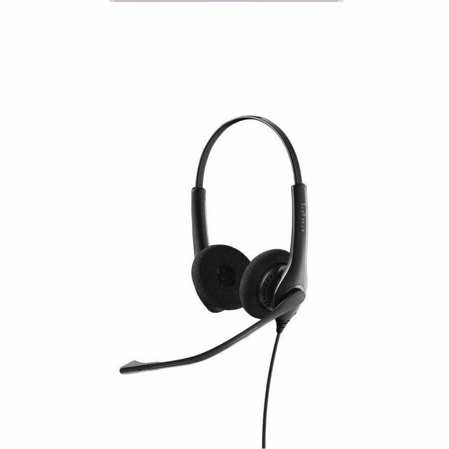 Alt View 2. Jabra - Jabra BIZ 1500 Headset - Stereo - USB - Wired - 32 Ohm - 20 Hz to 6.80 kHz - Over-the-head - Binaural - Supra-aural - Red.