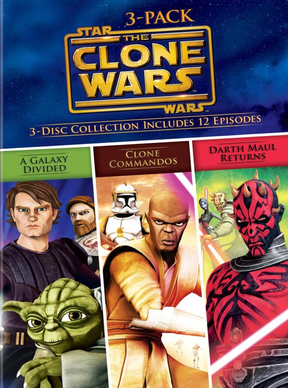  Star Wars: The Clone Wars - A Galaxy Divided/Clone Commandos/Darth Maul Returns [3 Discs] [DVD]