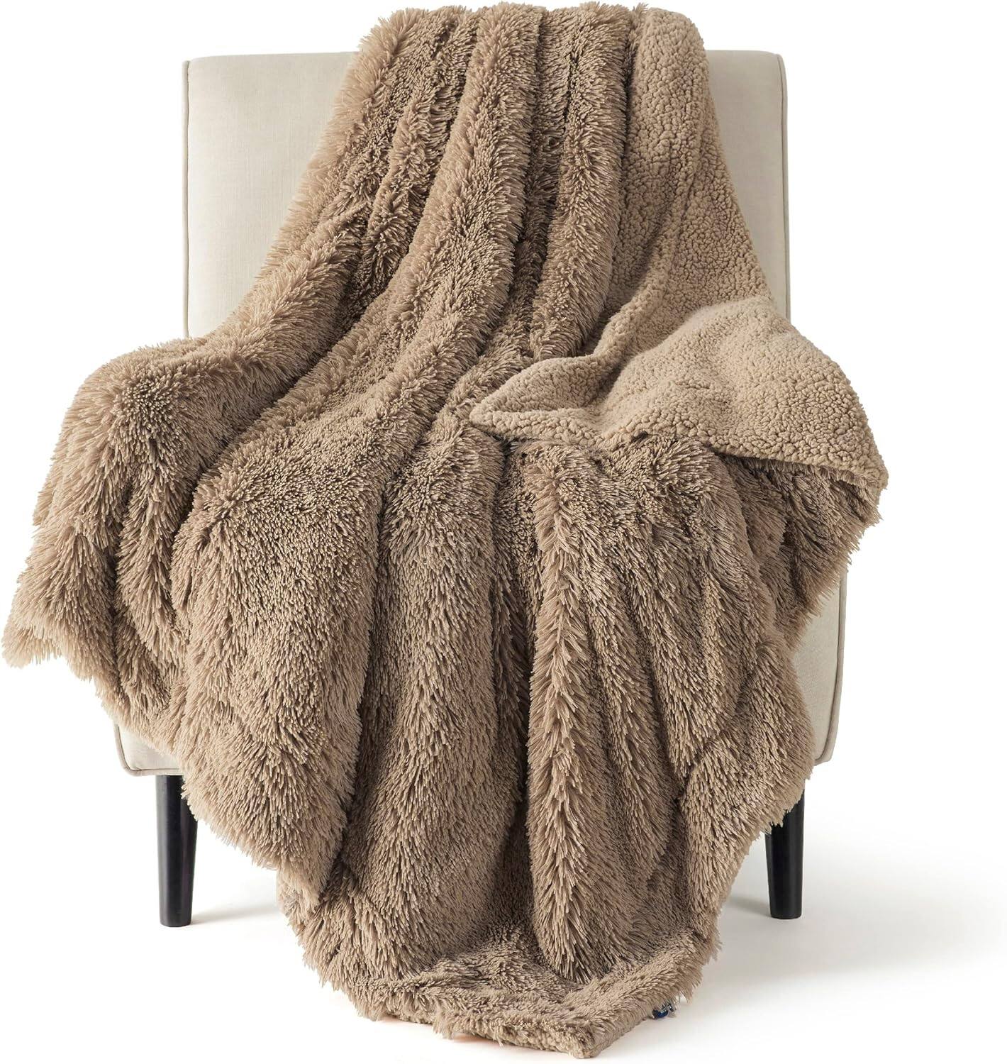 color:14-Brown+size:Throw(50"x60")