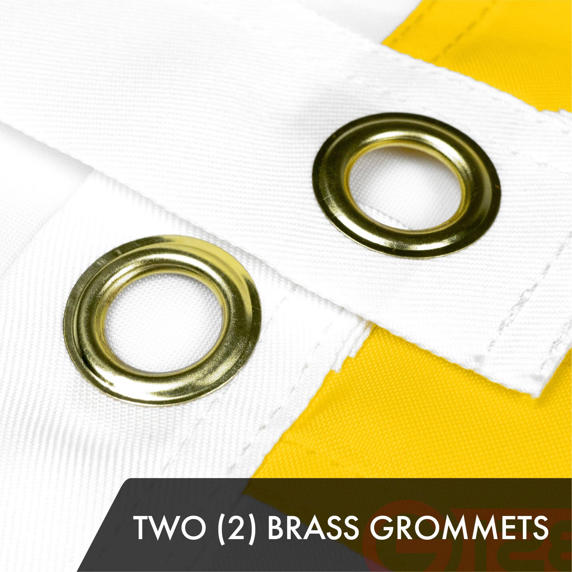 TWO (2) BRASS GROMMETS