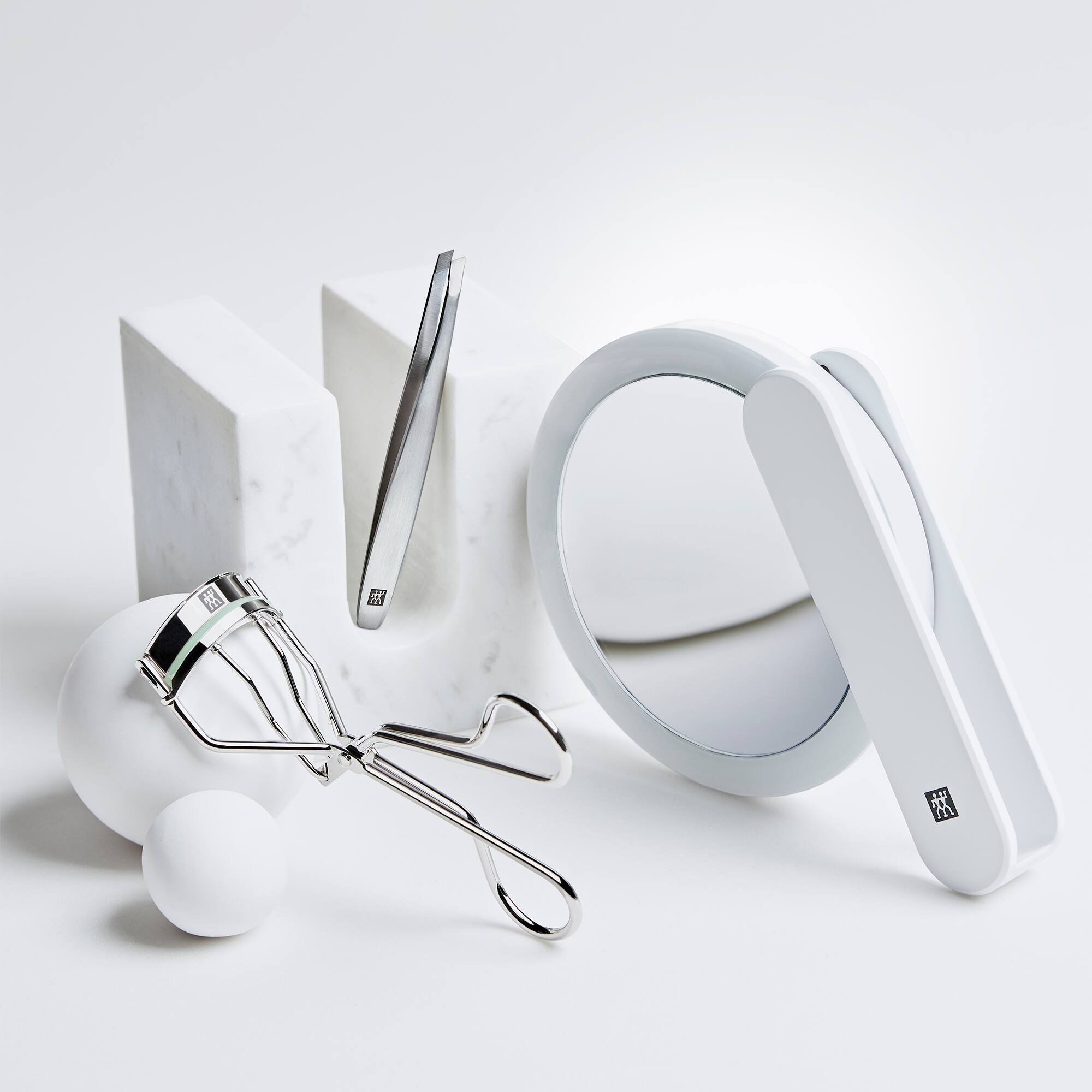 Alt View 4. ZWILLING - ZWILLING Makeup Mirror (10X magnification, LED rechargeable, 360 degree rotating handle, daylight white), Premium, White - White.