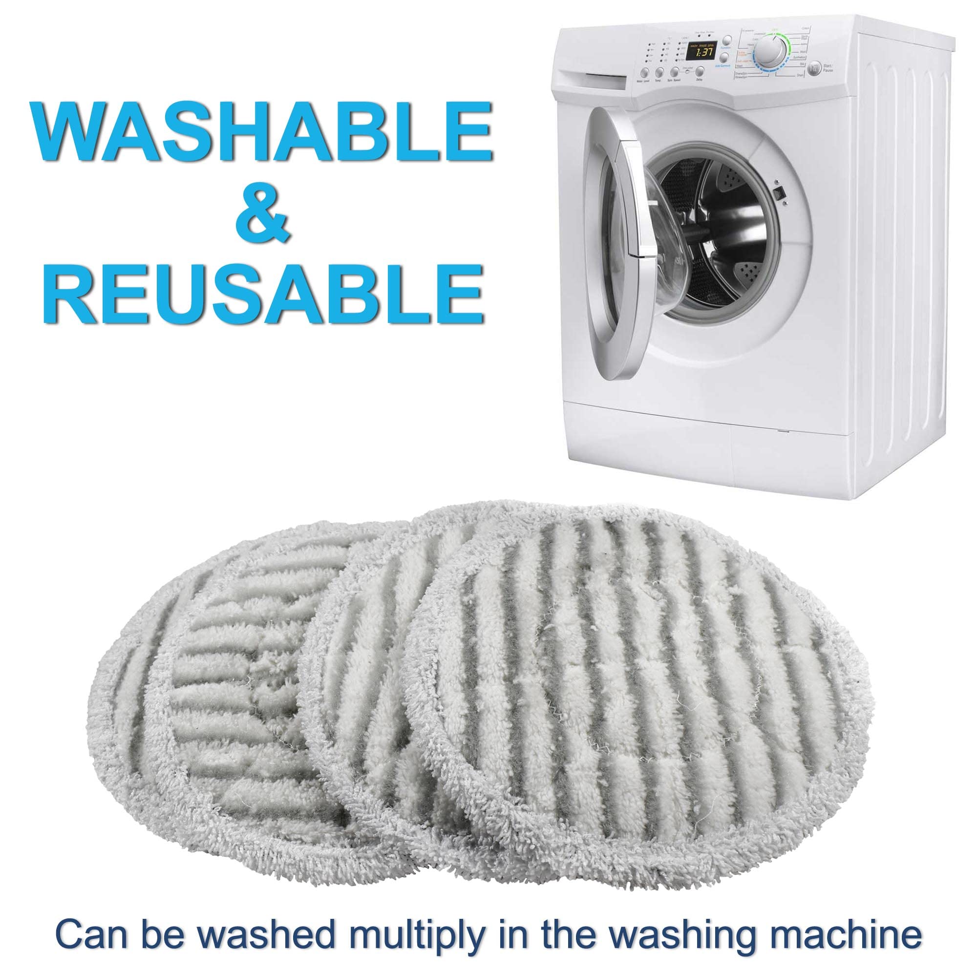 WASHABLE & REUSABLE  
Can be washed multiple times in the washing machine