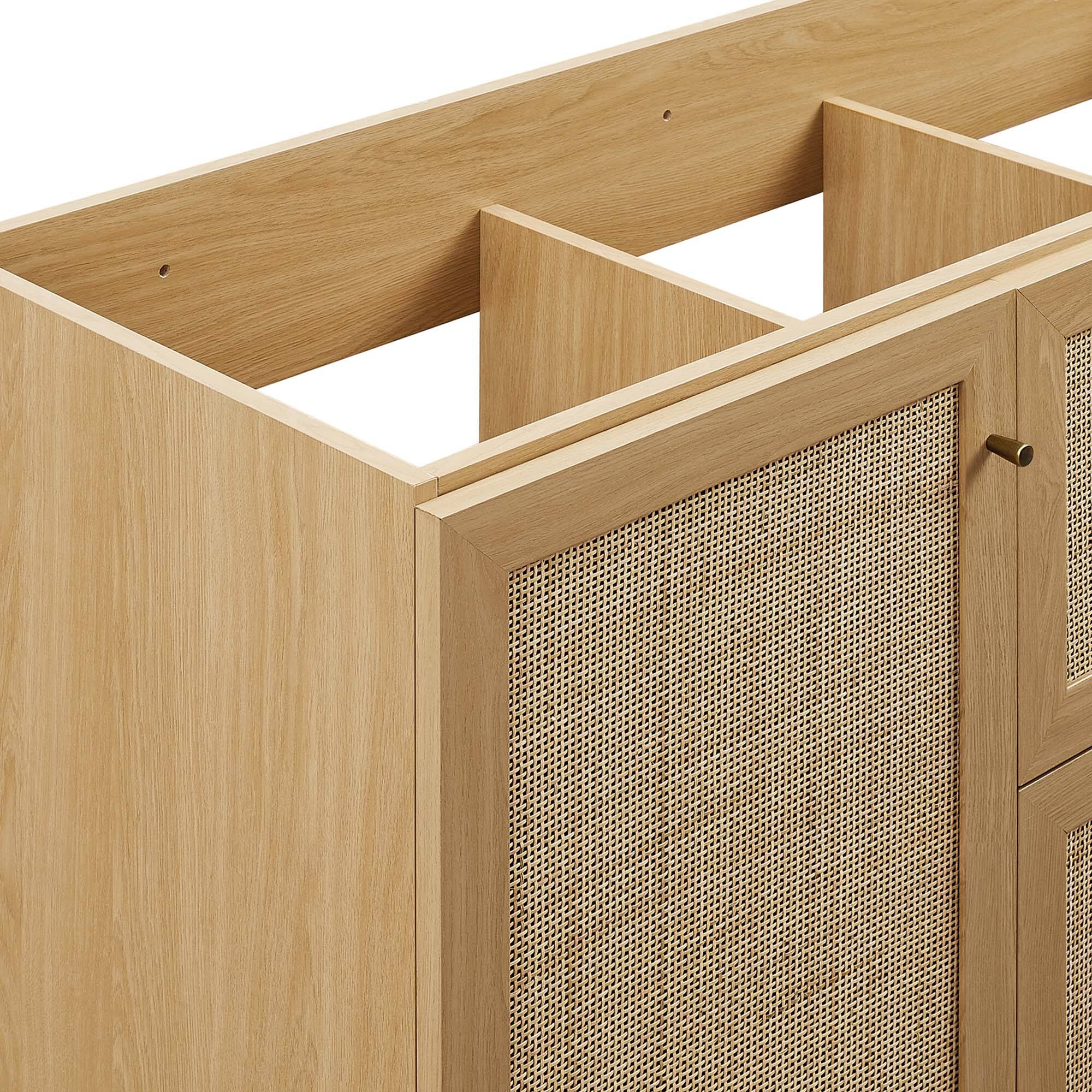 Alt View 8. Modway - Soma Bathroom Cabinet Basin Not Included by Modway - Oak.