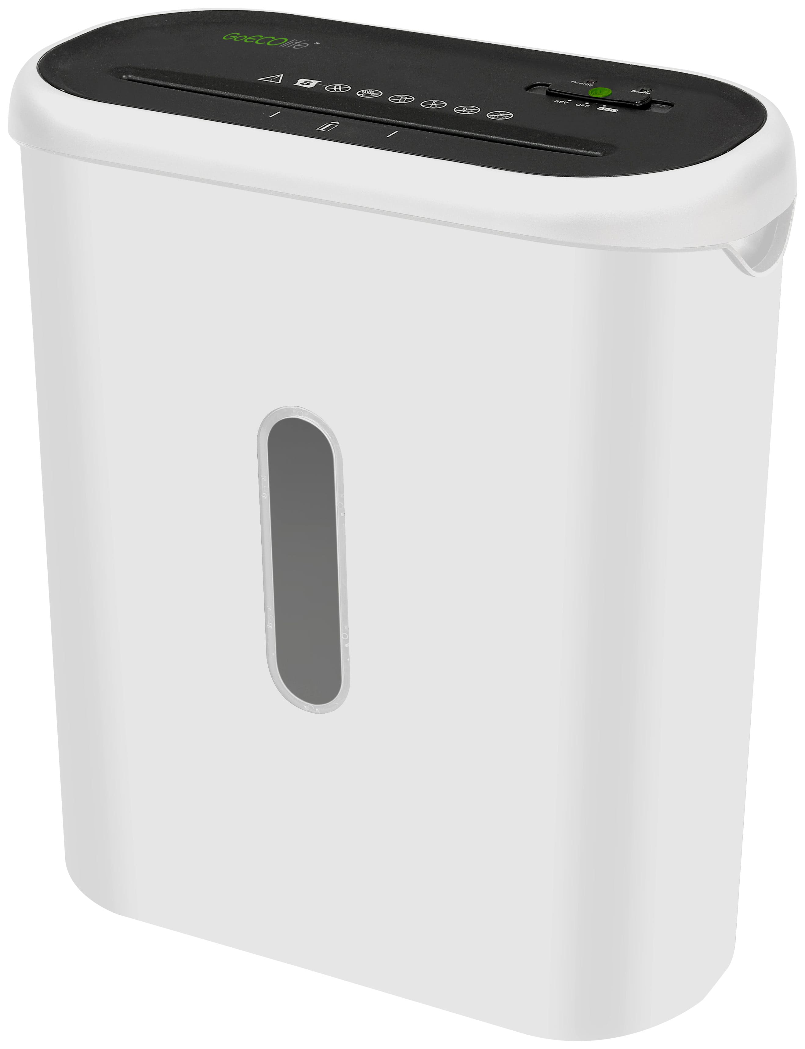 Best Buy: Goecolife 8-sheet Microcut Paper Shredder White Black Gmw83b