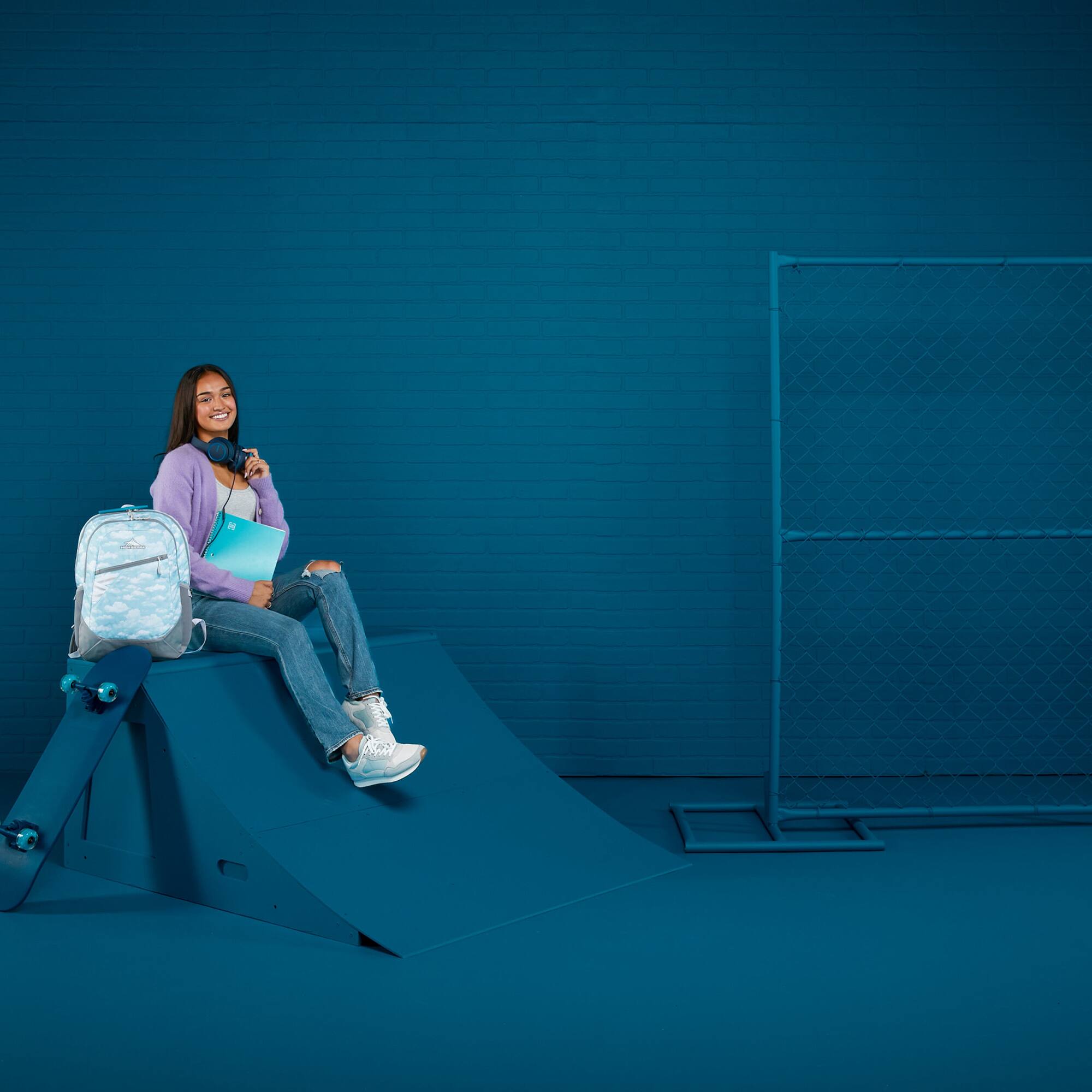 Alt View 7. High Sierra - High Sierra Outburst 2.0 Carry On Backpack w/Padded Laptop/Tablet Sleeve, Clouds - Clouds.