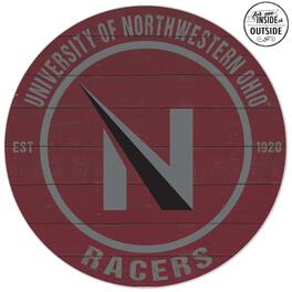 Jardine - Northwestern Ohio Racers 20'' x 20'' Indoor/Outdoor Team Color Circle Sign - Maroon