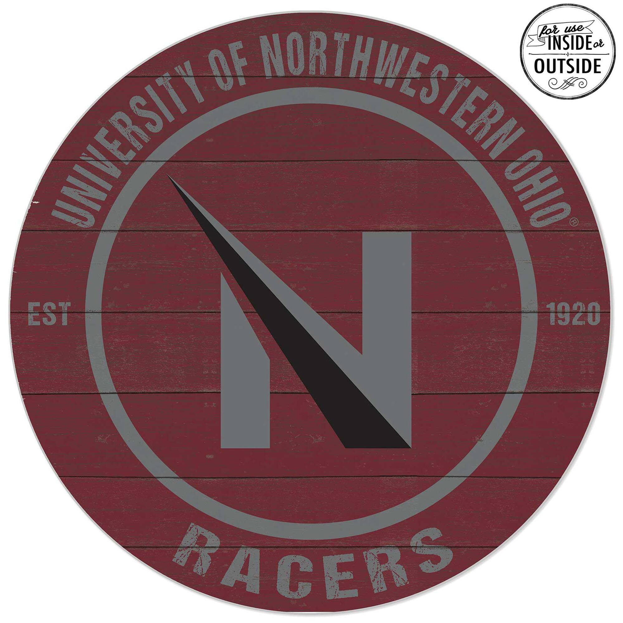 Northwestern Ohio Racers 20'' x 20'' Indoor/Outdoor Team Color Circle Sign