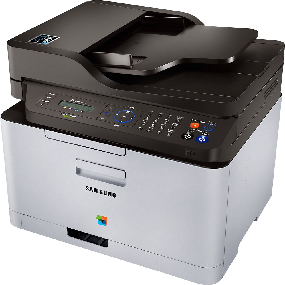 Best Buy: Samsung Xpress C460FW Wireless Color All-In-One Printer White ...
