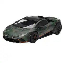 Lamborghini Huracan Sterrato All-Terrain "BOSCO" Green Camouflage 1/18 Model Car by Top Speed