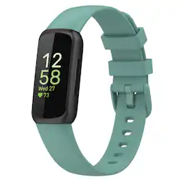StrapsCo - Active Band Silicone Rubber Watch Strap For Fitbit Inspire 3 (Short-Medium) - Pine Green