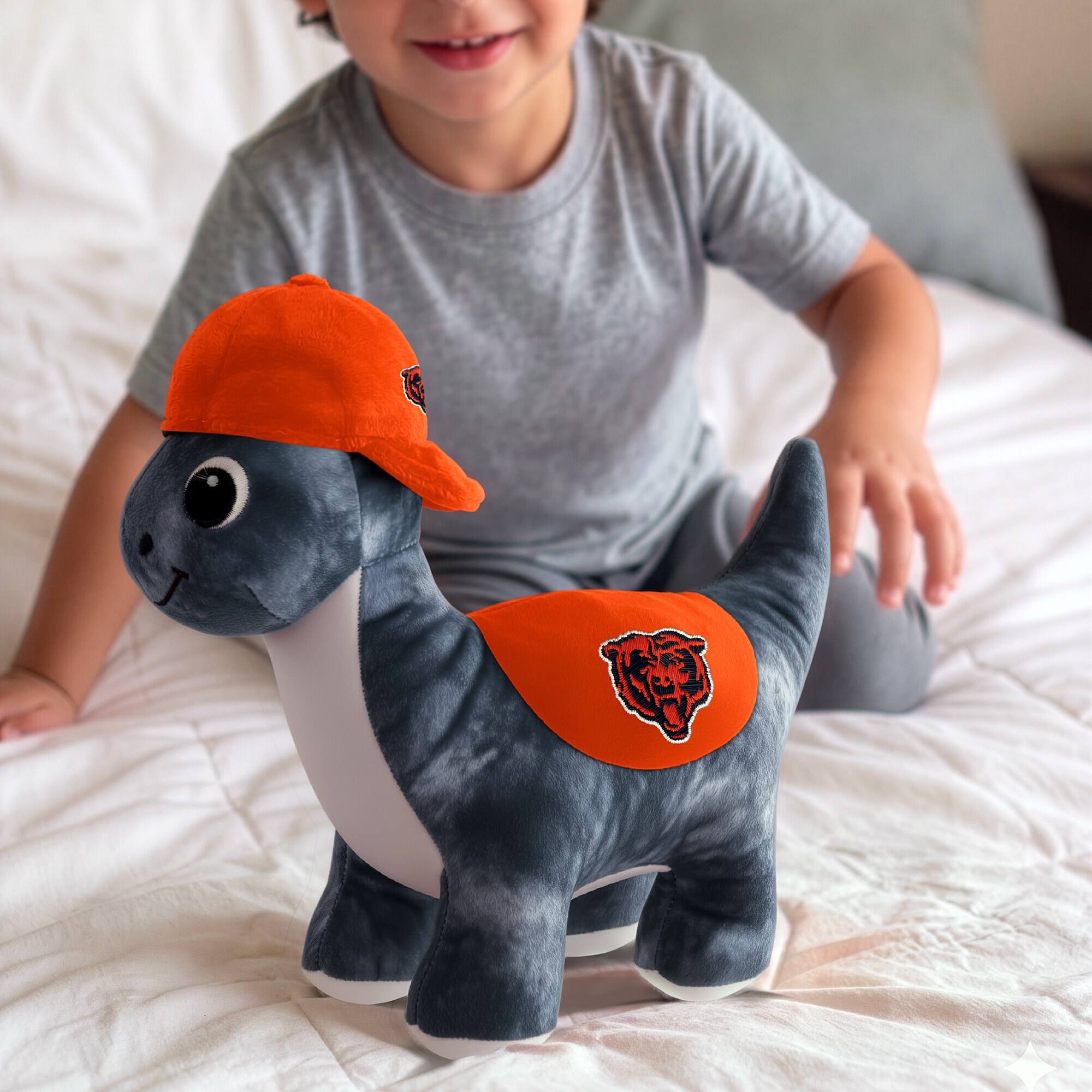 Alt View 2. Sporticulture - Chicago Bears Huddle Plush Fanasaur - Multicolor.
