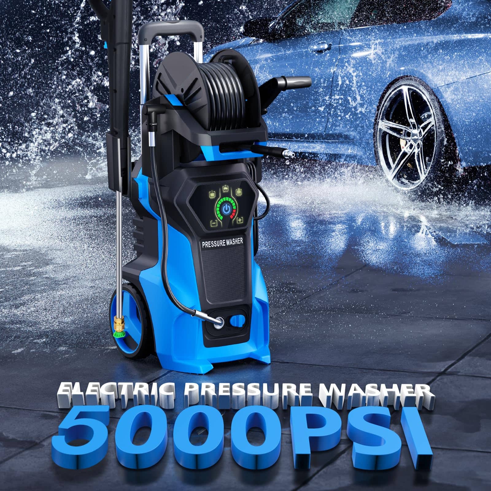 Sugift 5000 PSI 2.8 GPM Cold Water Smart Touch Electric Pressure