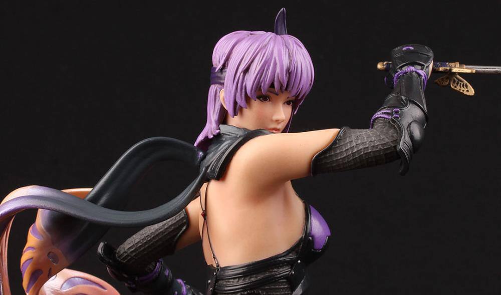Alt View 3. Multiverse Studio - Ninja Gaiden 3: 13" 1:6 Scale Ayane Resin Statue With LED Lighting - Black.