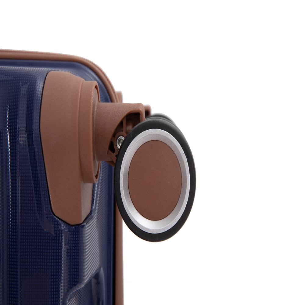 Alt View 9. Ropilly - Ropilly 5 Piece Luggage Set PP Hardshell 20 24 28 Inch Suitcase Set with Travel Bag Blue - Blue.